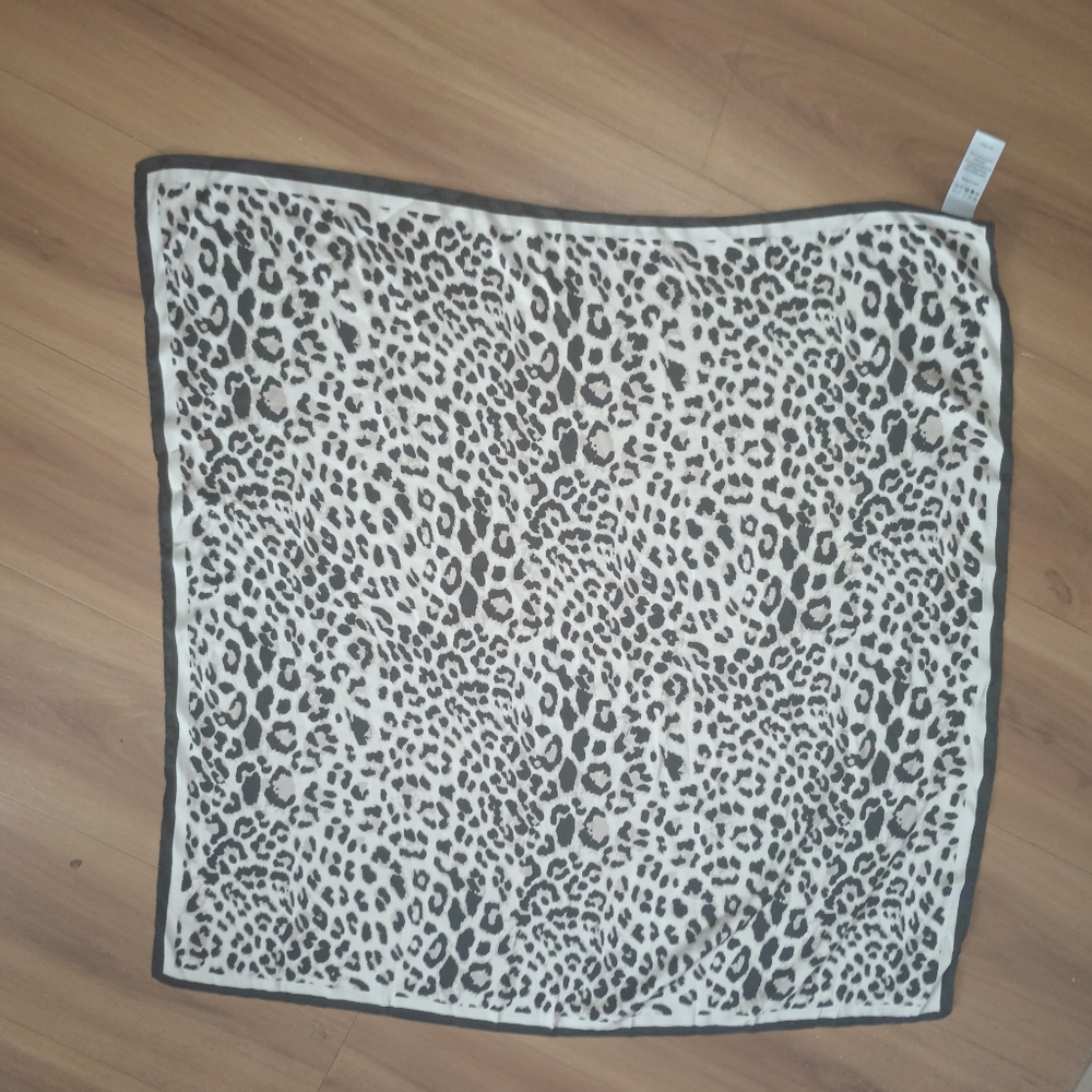 Leopard Print Scarf (27X27)